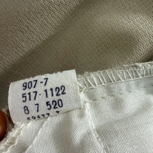 Men’s Vintage Sta-Prest Cream Corduroy Straight Leg Permanent Press Retro - 34